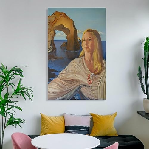 Miniatura 6 de Póster artístico de Salvador Dalí Retrato de Eva Suero Talkic, pintura artística de pared, lienzo para regalo, impresiones de sala de estar, póster