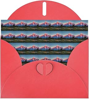 Grand Teton National Park Printing Horizontal Love Buckle Pearl Paper Holiday Greeting Card With Envelopes For Friends Family