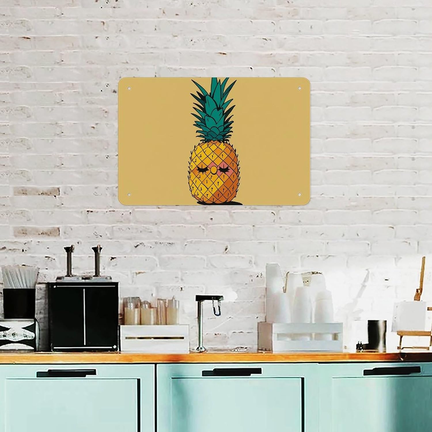 Psych Pineapple Quotes Personalized Painting Poster for Home, Custom Poster Print for Wall Art, Fashion Plaque Pictures for Bathroom, Bedroom, Corridor Decor 11.8x7.9in image 5