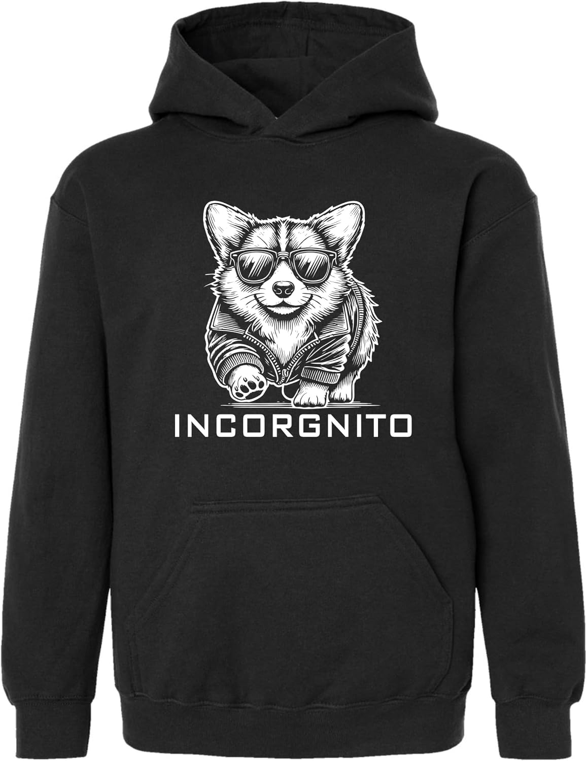 Go All Out Incorgnito Funny Corgi Dog Lover Incognito Mens Women Youth Sweatshirt Hoodie