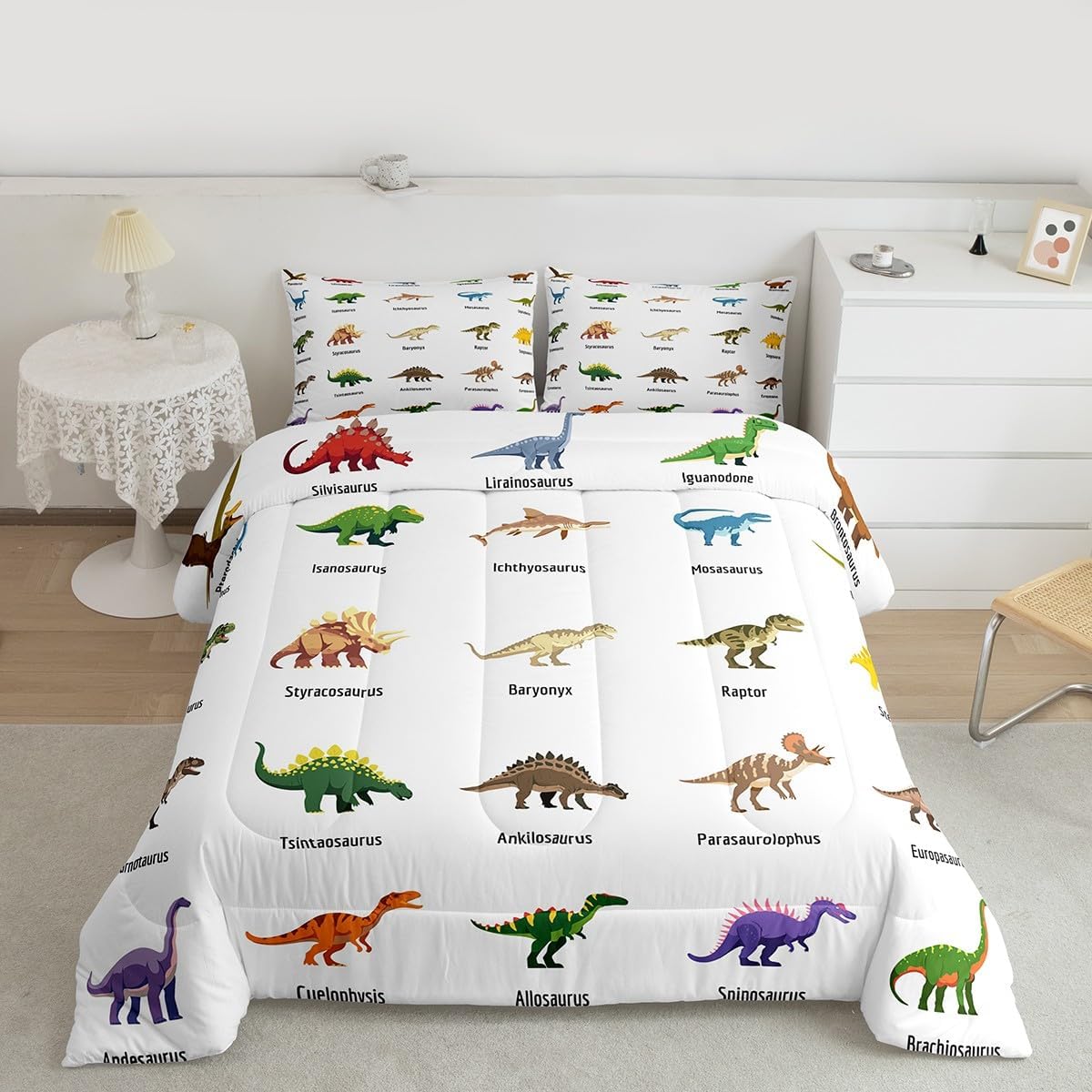 Feelyou Northern Light Comforter Set Soft Galaxy Bedding Set Blue Purple Starry Sky Aurora Decor Quilted Duvet Bed Set with Comforter for Girls Boys (Full, 3 Pieces) Boys