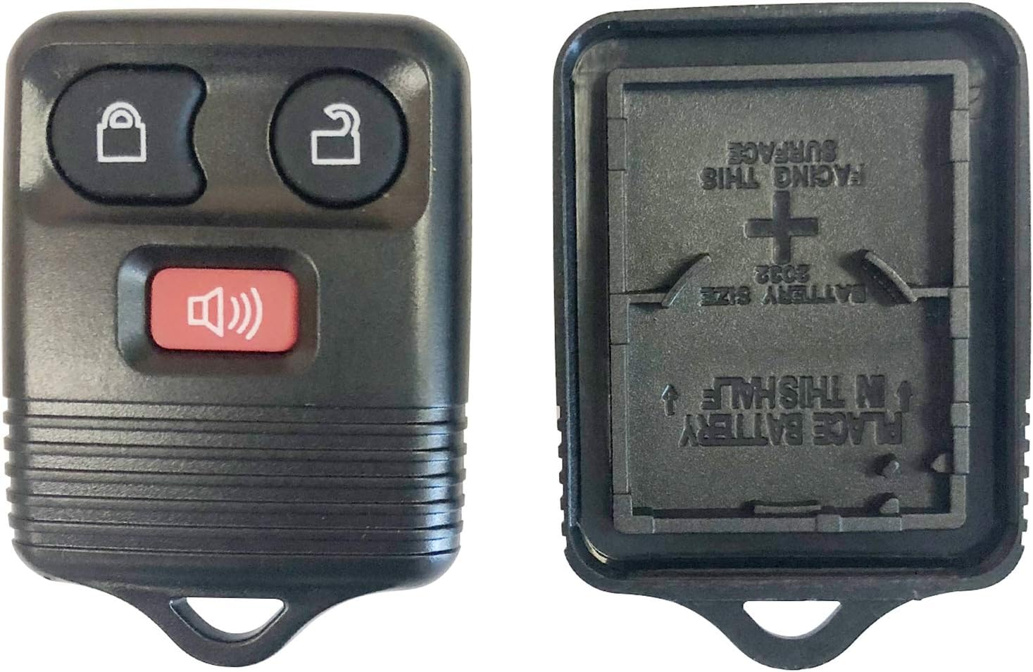 AutoKeyMax New Replacement for Ford Keyless Alarm Remote Shell Pad Key Fob Case ONLY 3 Button (1)