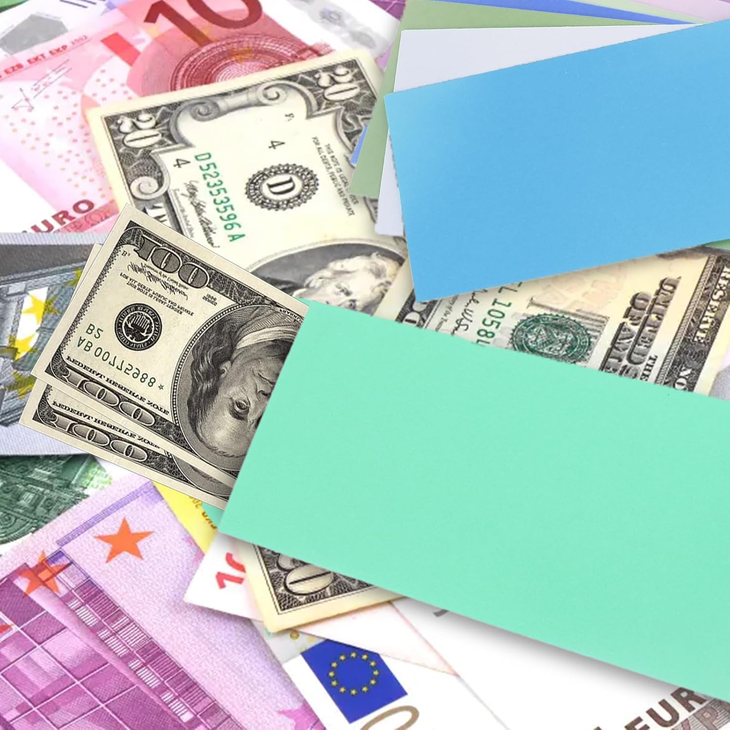 Cash Envelopes 120 Pack 3.5x6.5inch,Colored envelope，Coin envelope，Colored envelopes for cash,Seed envelope，budgets, checks, coins, tickets, jewelry, small items image 3