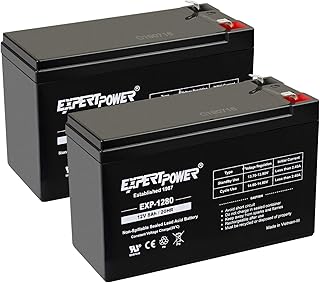 ExpertPower 12V 8AH Sealed Lead Acid (SLA) Battery Replacement for APC Back-UPS ES 550VA Back-UPS Pro 1300/1500 Liftmaster...