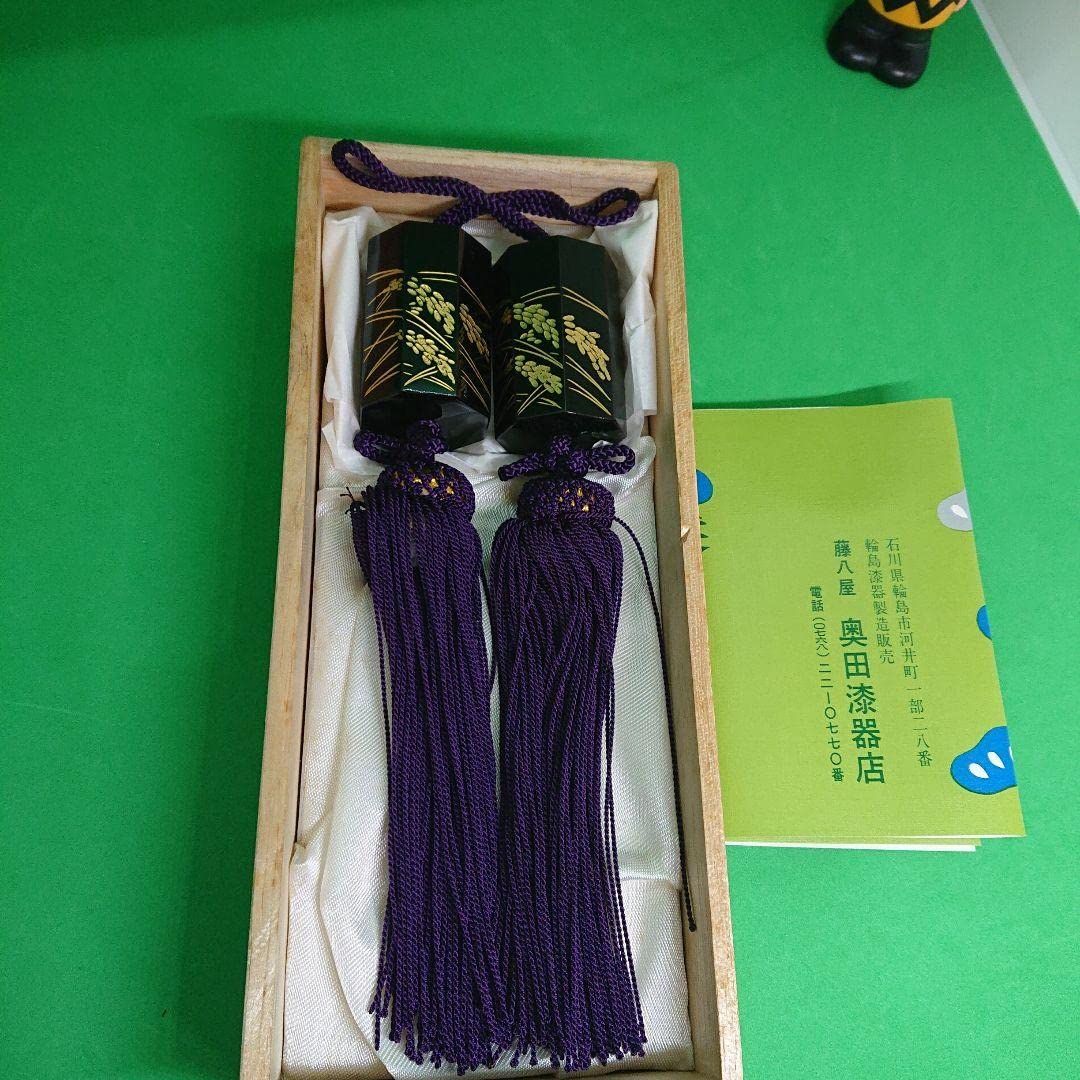 Amazon.co.jp: 輪島塗 風鎮 沈金 稲穂 桐箱入 : ホーム＆キッチン