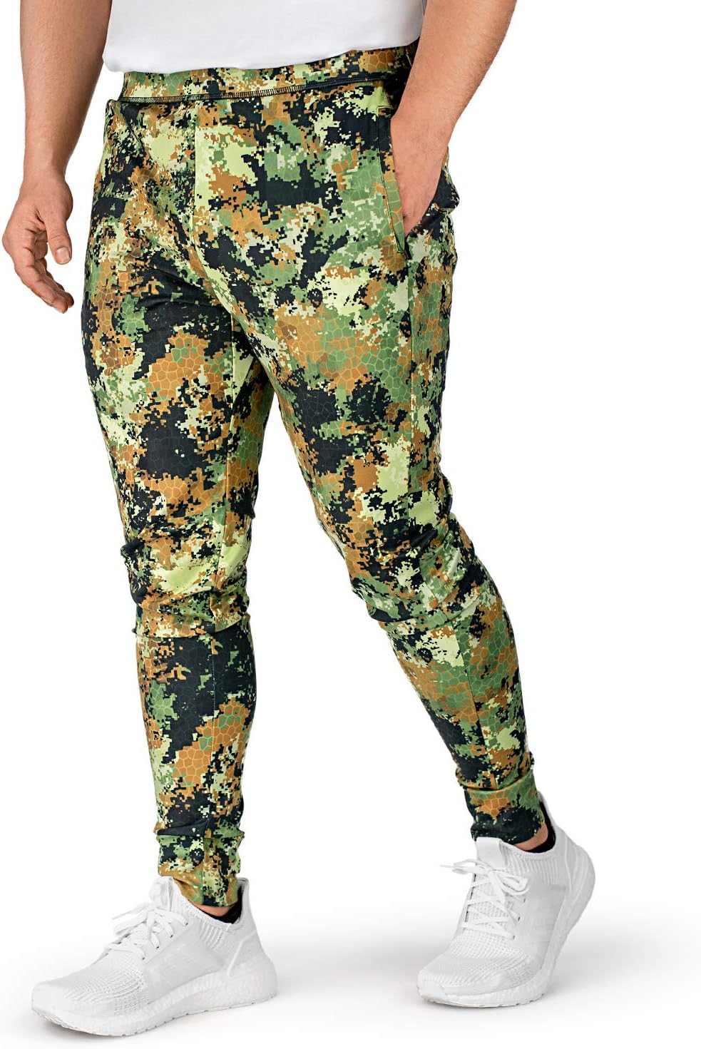 Men's Joggers Hydrafit Track Pants Men's Sweatpants Active Sports Running Workout Pant Zipper Pockets - Image 2