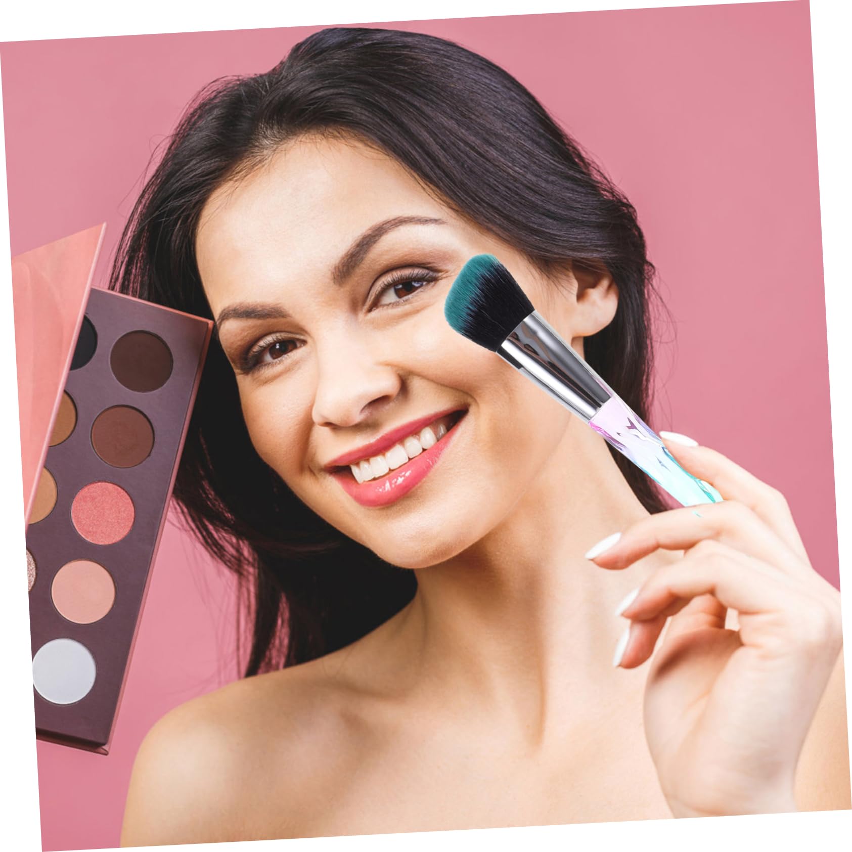 Healeved 20stücke Teiliges Make-up Pinselset Mit Transparentem Griff Für Foundation Lidschatten Und Blush Sanfte Borsten Für Empfindliche Haut Einfach Zu Reinigen Langlebig Für