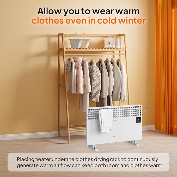 Calefactor Eléctrico Portátil Panel Convección 1500W 120V con Control Remoto miniatura 7