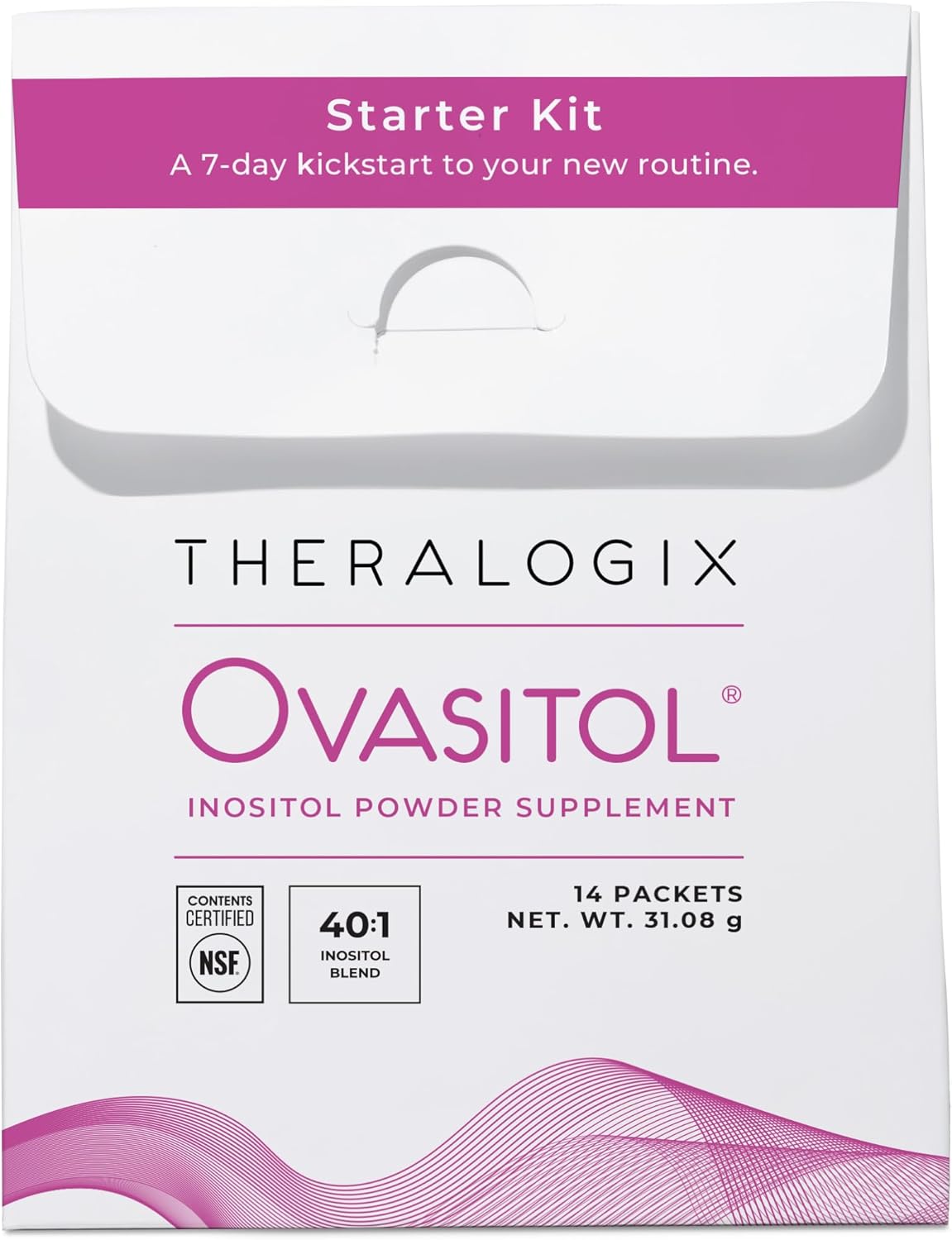 Theralogix Ovasitol Inositol Powder – 7-Day Starter Kit | Premium Inositol Supplement for Women | 40:1 Ratio Myo & D-Chiro Inositol | Supports Hormonal & Metabolic Health
