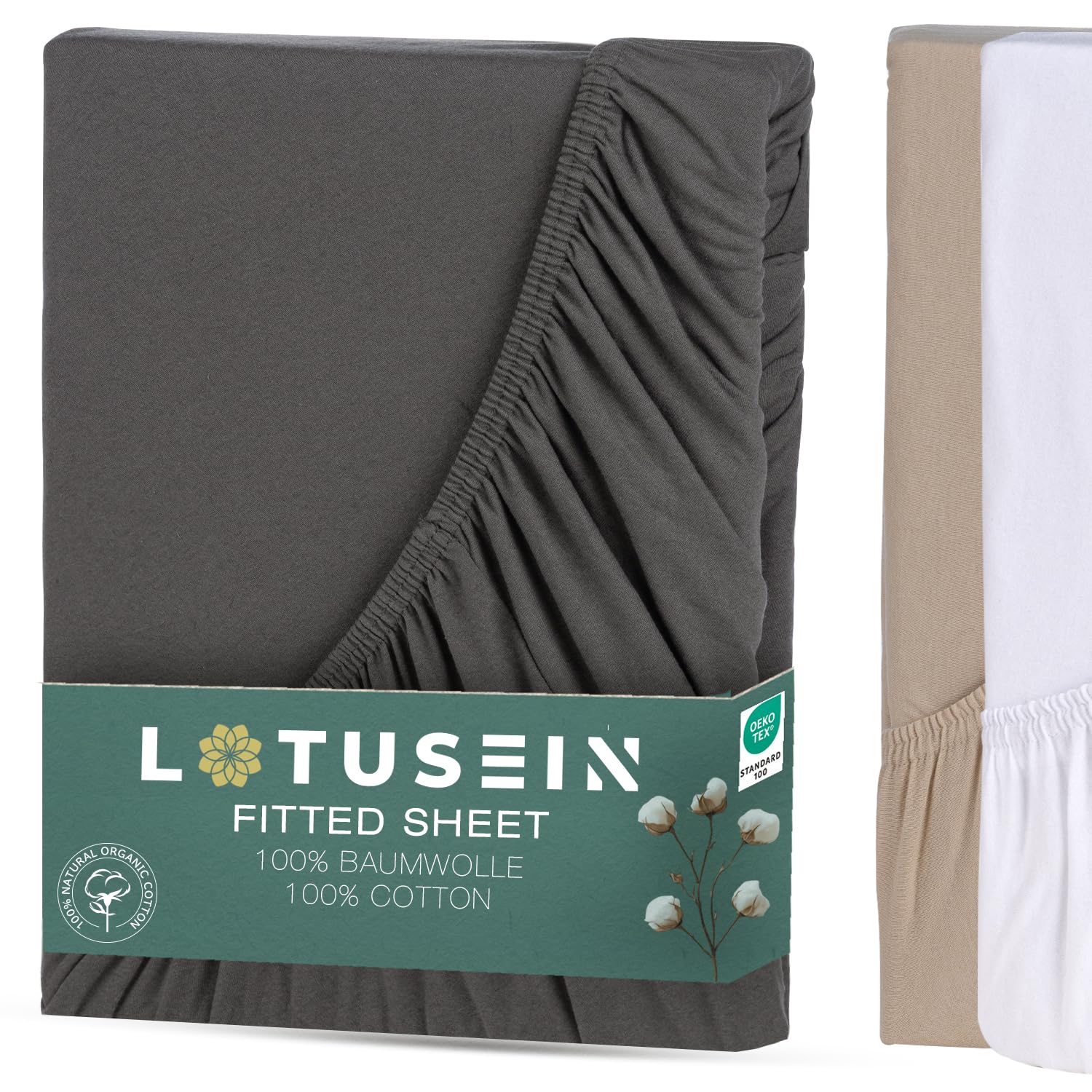 Drap-housse 160x200 en pur coton jersey doux pour des nuits sereines