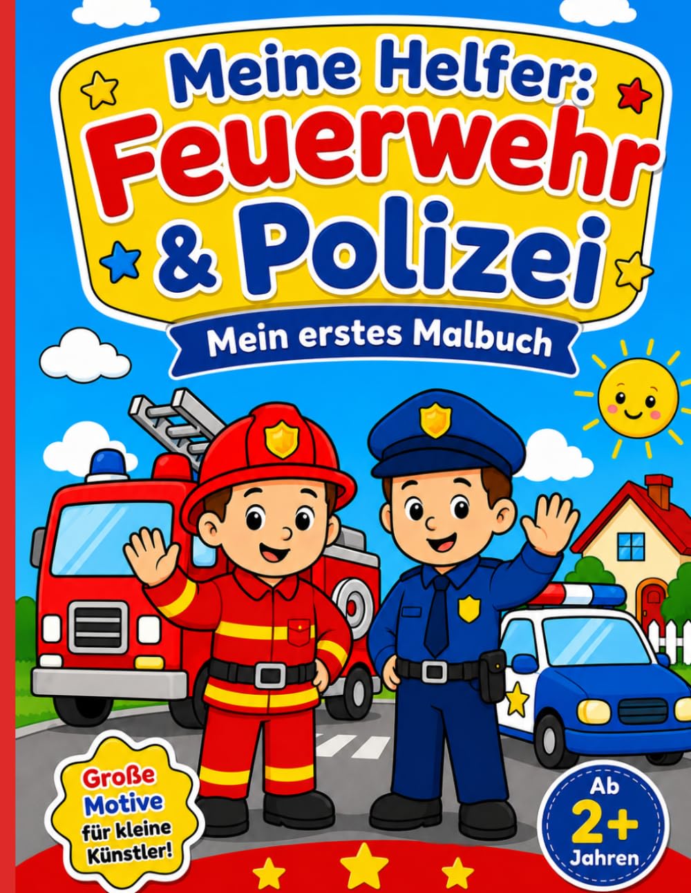 Meine Helfer: Feuerwehr & Polizei: Mein erstes Malbuch