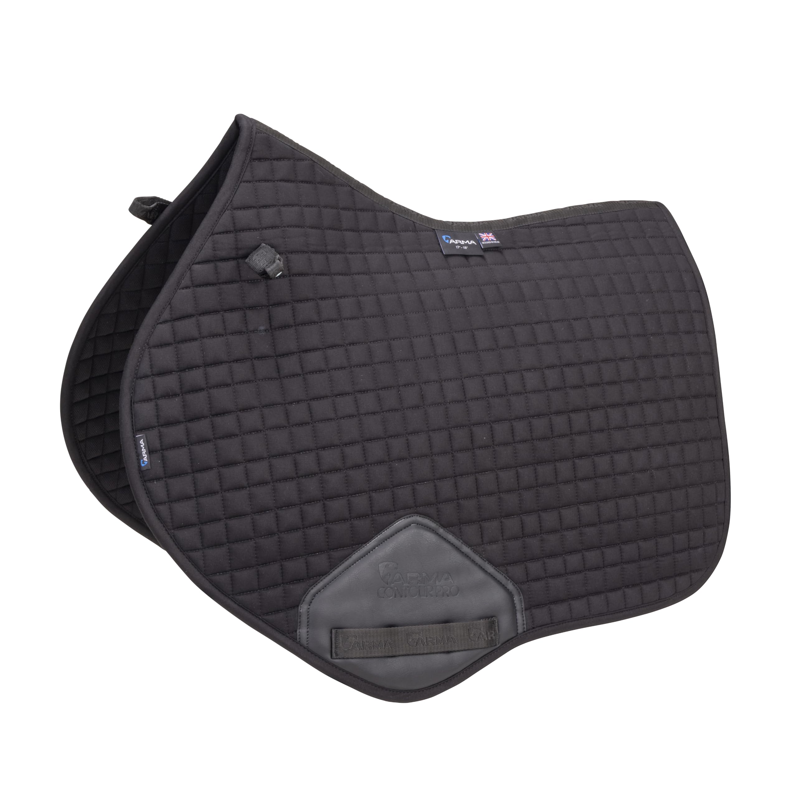 Shires ARMA Deluxe Cotton Jump Saddlecloth - Black 17-18"