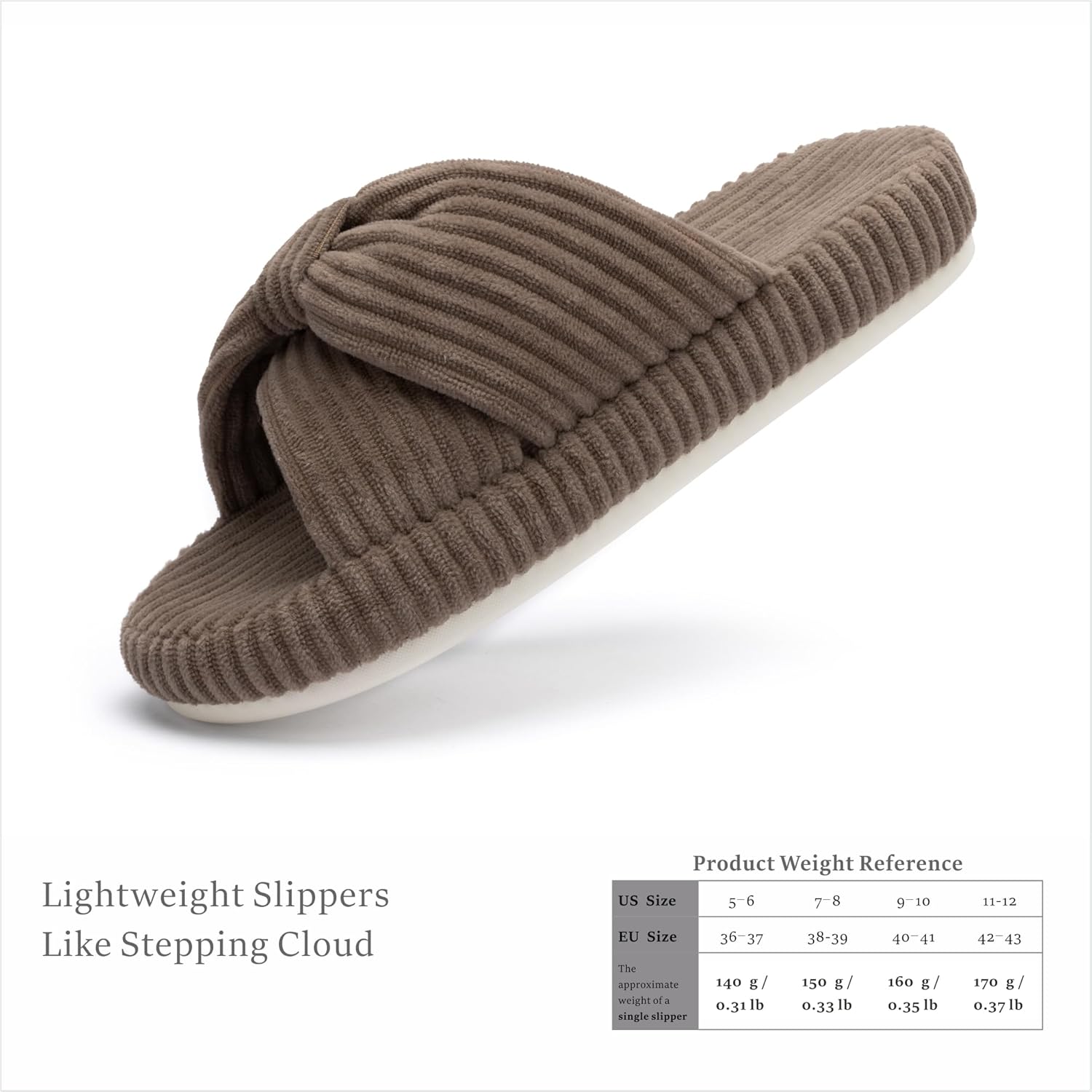 Chantomoo Slippers for Women Memory Foam House Bedroom Corduroy Bow Crossbands Slipper Shoes Comfy Trendy Gift Slippers - Image 4