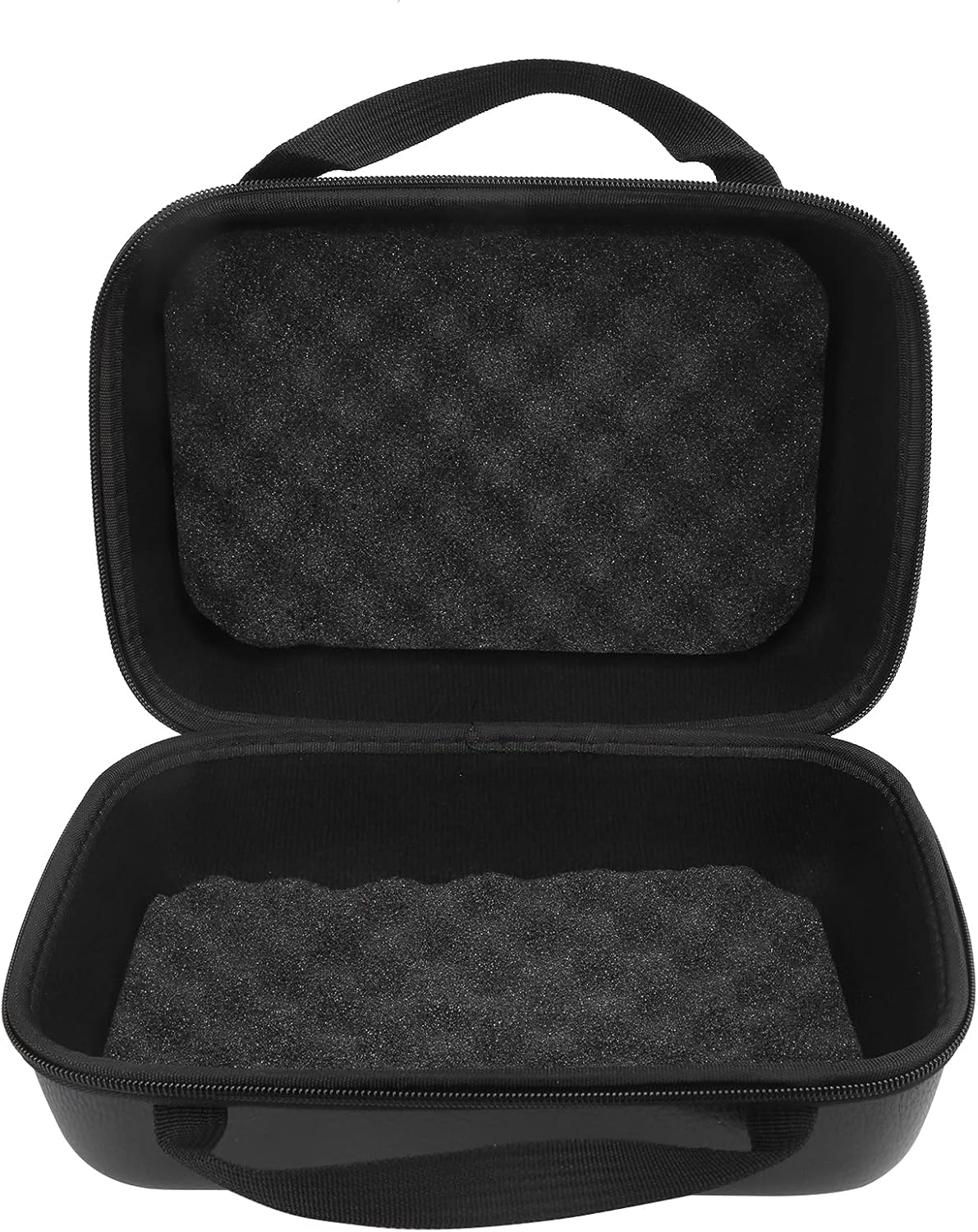 GIFTER PU Leather Hard Fishing Reel Protective Case Waterproof Wear- Shock-proof Storage Pouch with Two-way Zipper for Reels Small Accessories