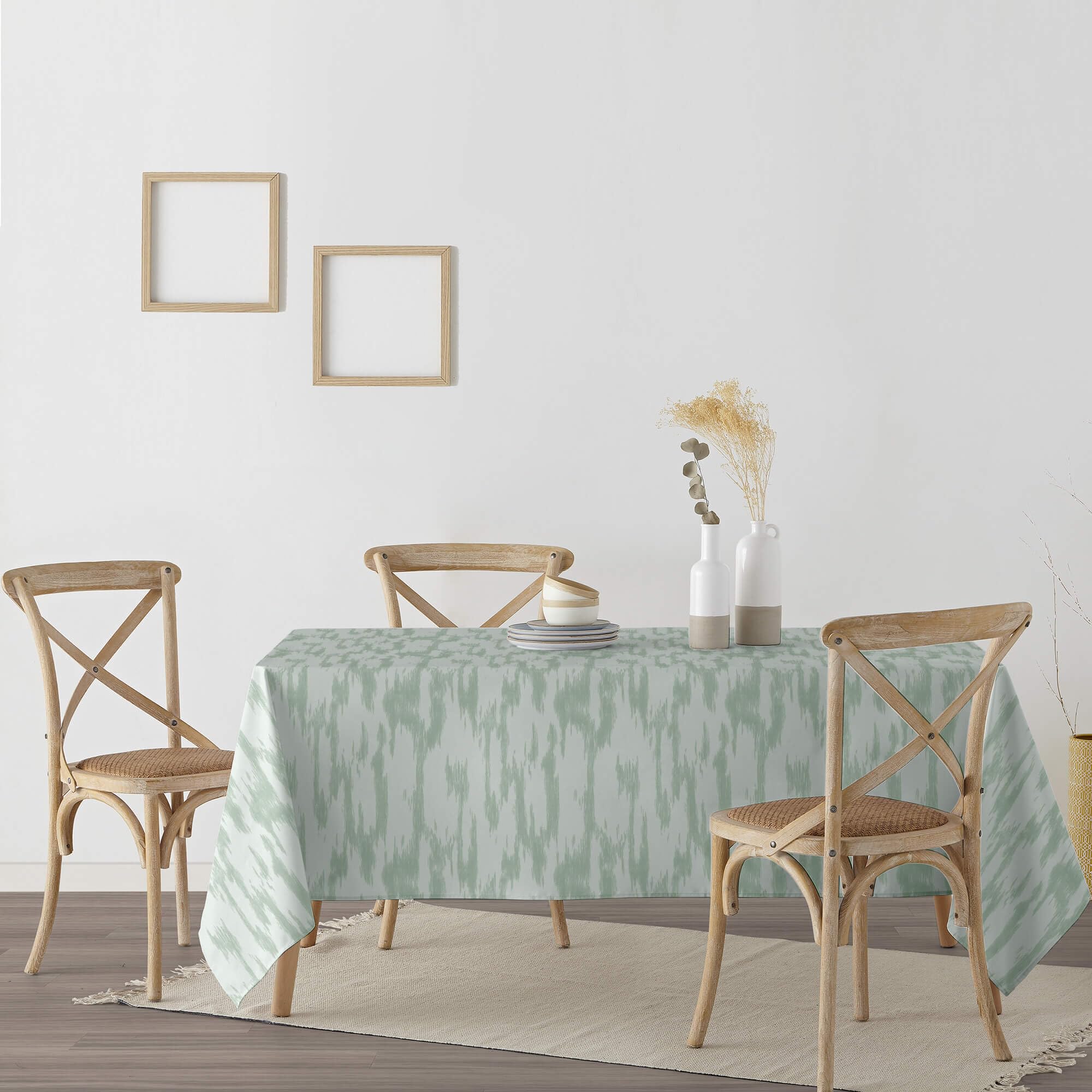 BELUM - Nappe 300 x 140 cm Anti-Taches 100% Coton résiné Modèle 0120-232 - Nappe Non cirée au Toucher Coton, Nappe imperméable, Nappe Anti-Taches, répulsif Liquide