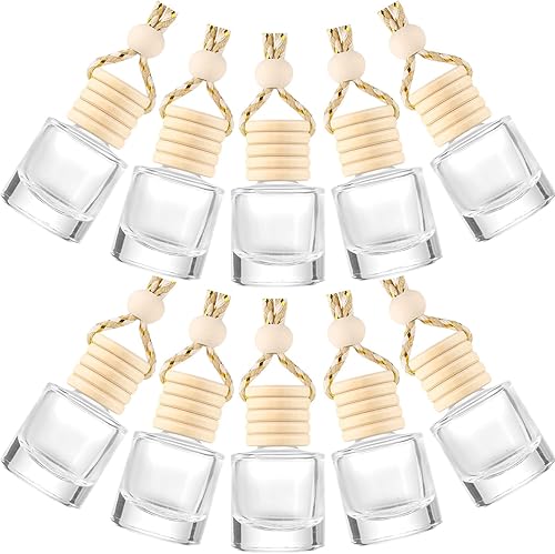 Miniatura 1 de 10 unids aromaterapia difusor de coche collar coche vehículo ambientador esencial difusor aceite fragancia aromaterapia botellas