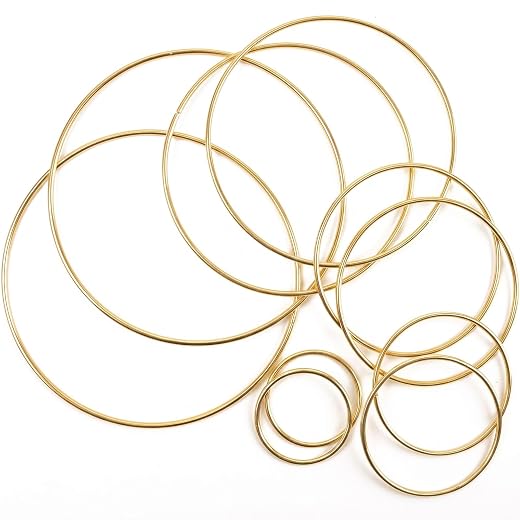BigOtters Craft Hoop Rings - 10PCS Set