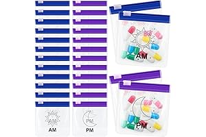 24 Pieces Pill Pouch Bags for Safekeeping and Convenient Pill Transportation