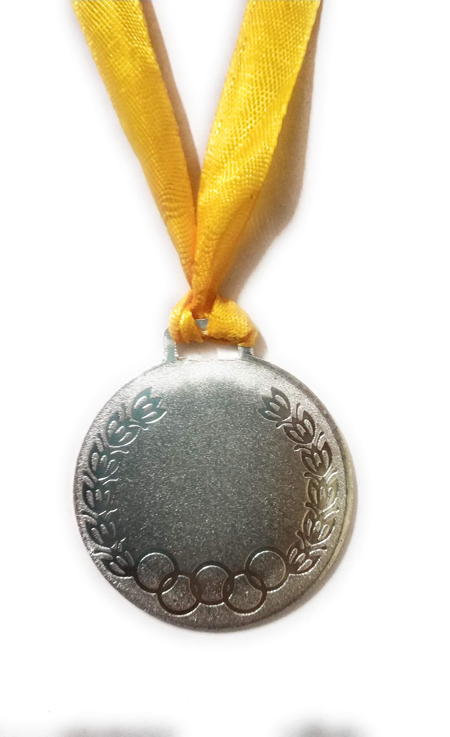 HENCO 2" Silver Medal with Yellow Ribbon Olympic(Pack of 5) (B07G5KSK8N) Amazon Price History, Amazon Price Tracker