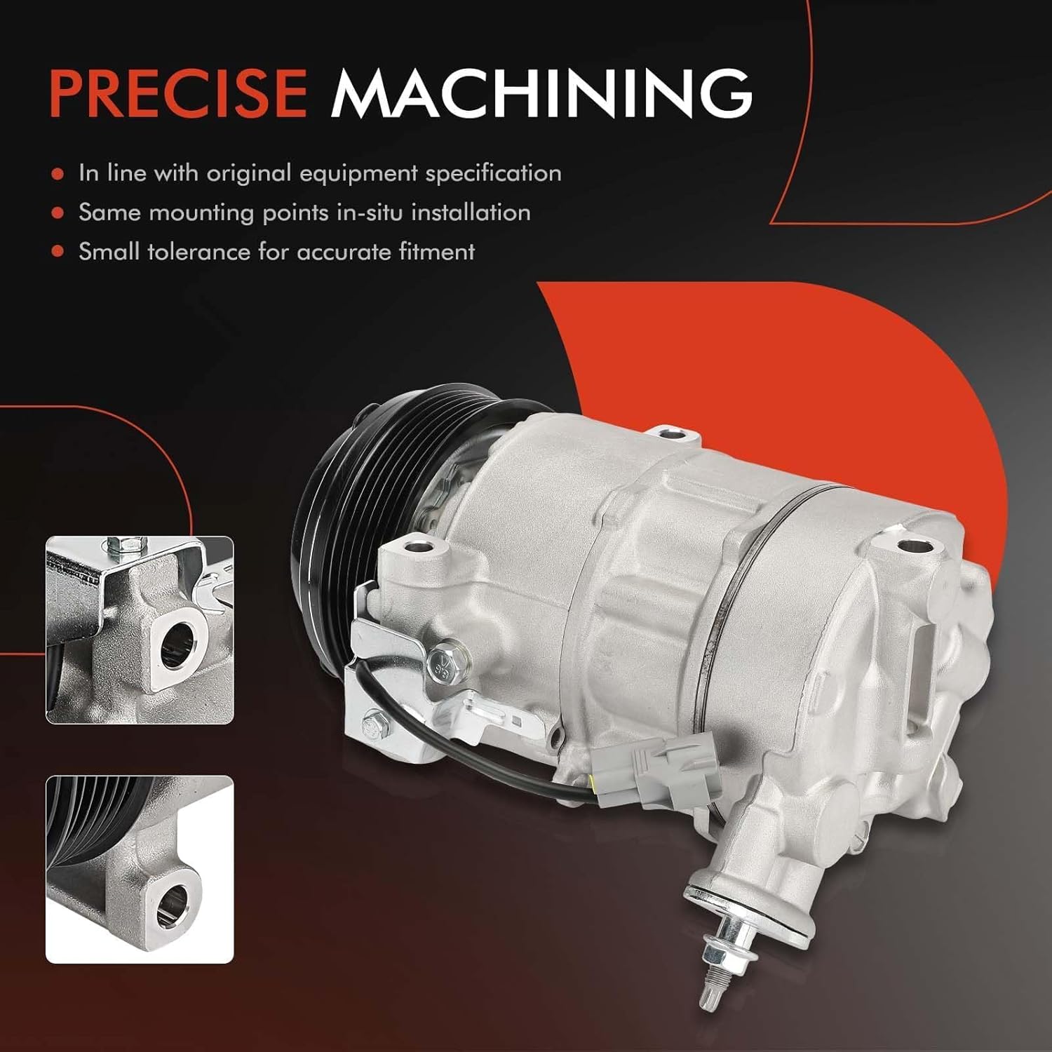A-Premium Air Conditioner AC Compressor with Clutch Compatible with Ram ProMaster City 2015-2020