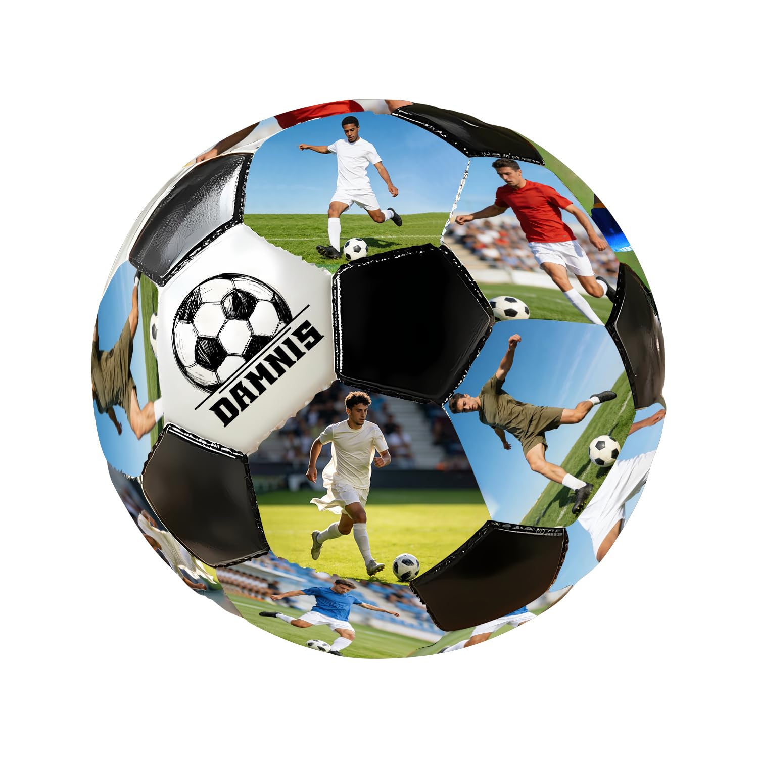 Personalisierter Foto-Fußball mit Namen, personalisiertes Fußball-Geschenk für Sohn, Tochter, Freund, Fußball-Fan, bester Vater aller Zeiten, Geschenke für Papa