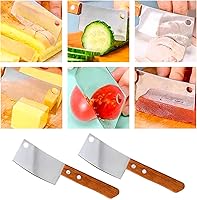 Vista 6 de Mini cuchillo de cocina Set 2 unids paquete caja cortador mini cuchillo de fruta para el hogar cuchillo de queso de cocina