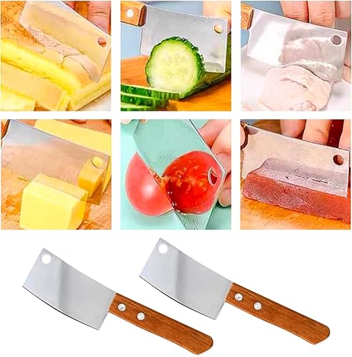 Miniatura 6 de Mini cuchillo de cocina Set 2 unids paquete caja cortador mini cuchillo de fruta para el hogar cuchillo de queso de cocina