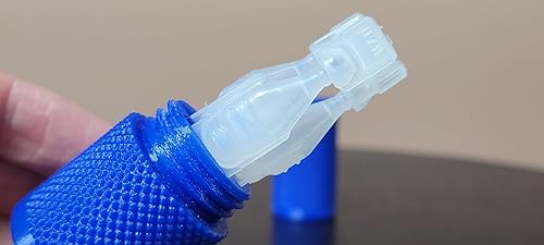 Vista 29 de Znet3D Eye Drop Vial Holder & Travel Carry Case - Securely Holds Three (3) Single-Use Vials - Screw-On Lid, Knurled Pattern - Keep Vials Safe & Silk