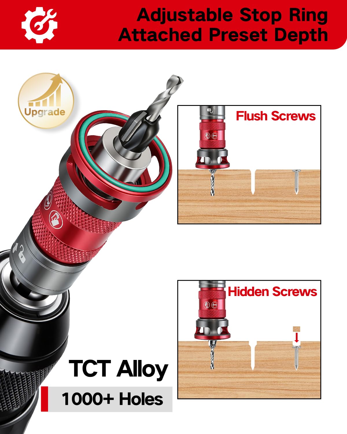 Upgrade Countersink Drill Bits - 8 Piece Set -2