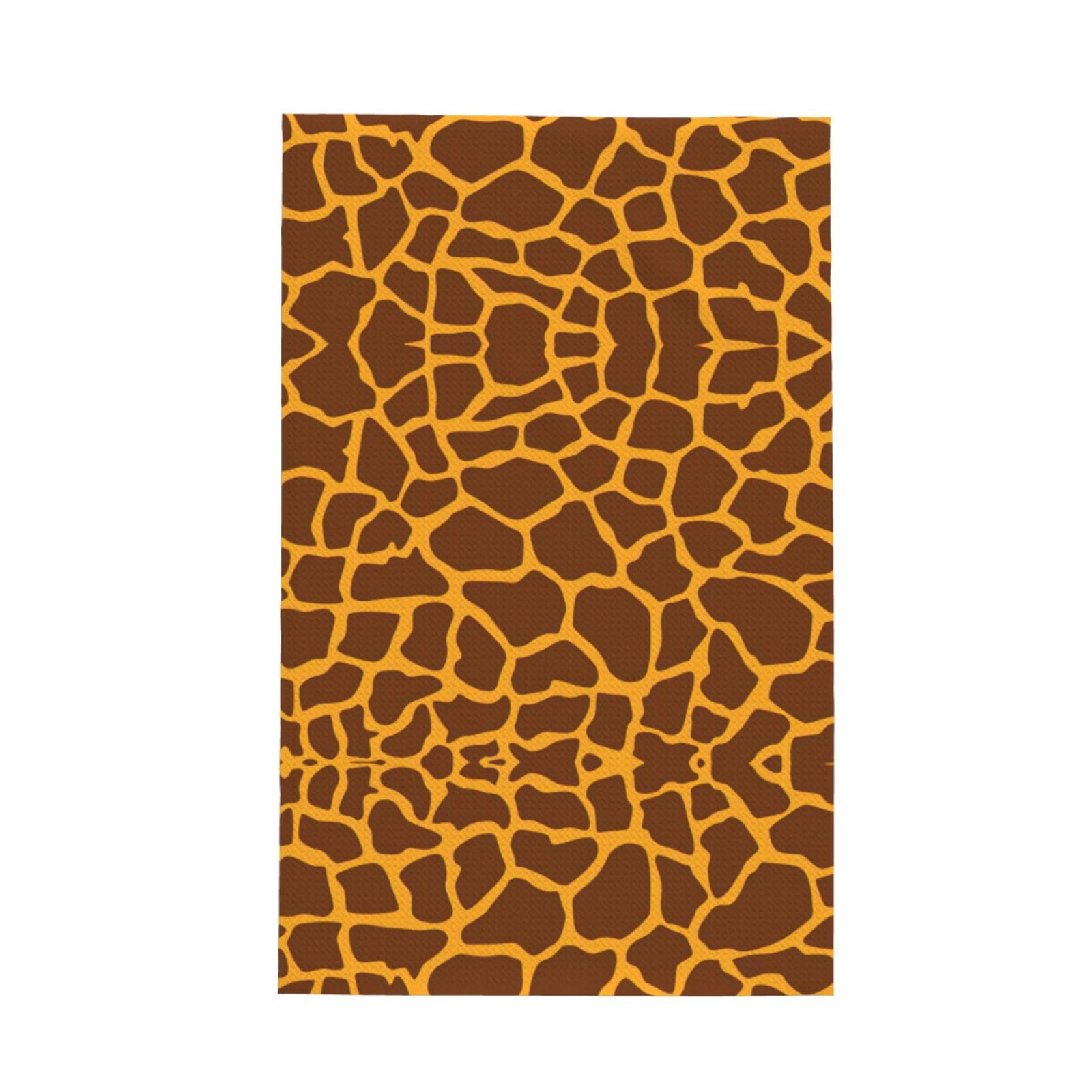 CKGODGF Giraffe Print Print Absorbent Waffle Dishcloths,Kitchen Towels With Hanging Loops,Tea Towels.