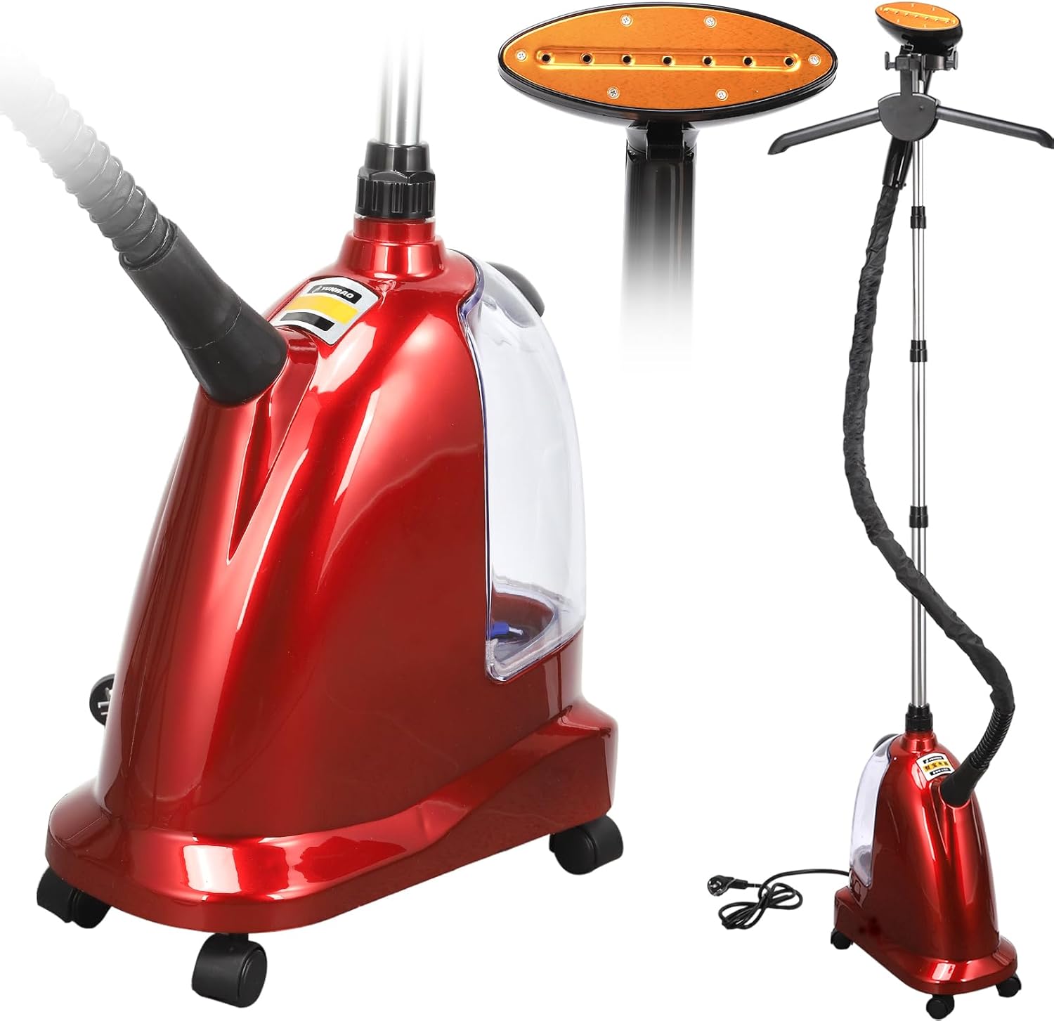 Steamer for Clothes 1800W Standing Garment Steamers 45s Fast Heat-up 60 Mins of Continuous Powerful Steam with 3L Water Tank