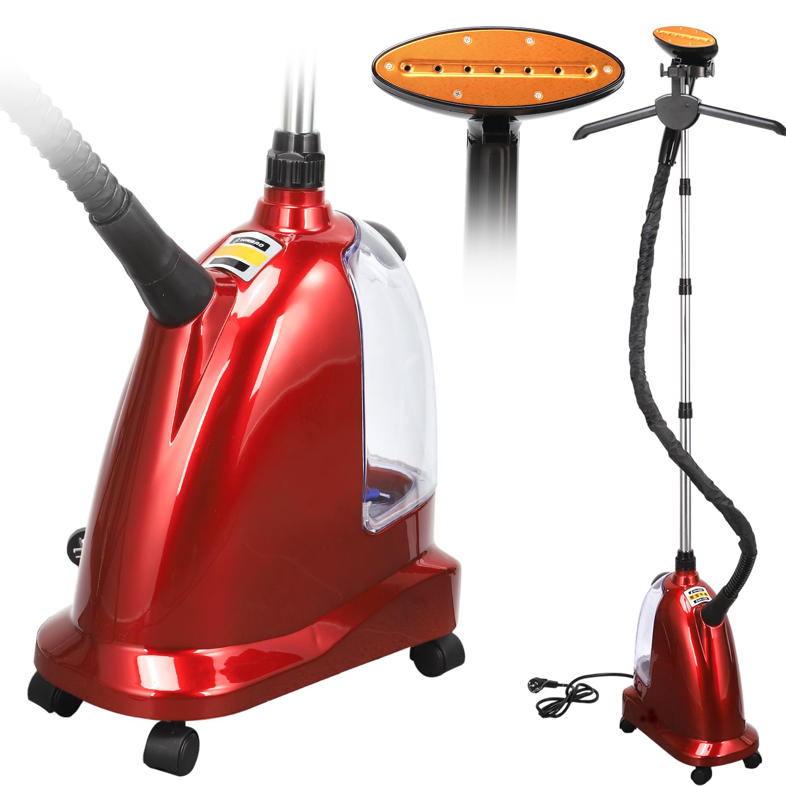 Steamer for Clothes 1800W Standing Garment Steamers 45s Fast Heat-up 60 Mins of Continuous Powerful Steam with 3L Water Tank : Home & Kitchen