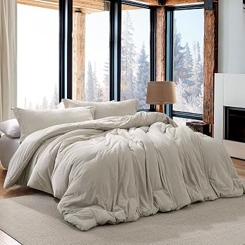 Coma Inducer Love Thick Lofty Oversized King Comforter Set - Pumice Steel
