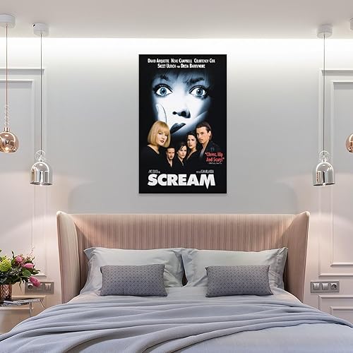 Miniatura 8 de Póster de película de terror Scream 6 (1996) Póster en lienzo para decoración de pared, decoración de habitación, decoración de dormitorio, regalos