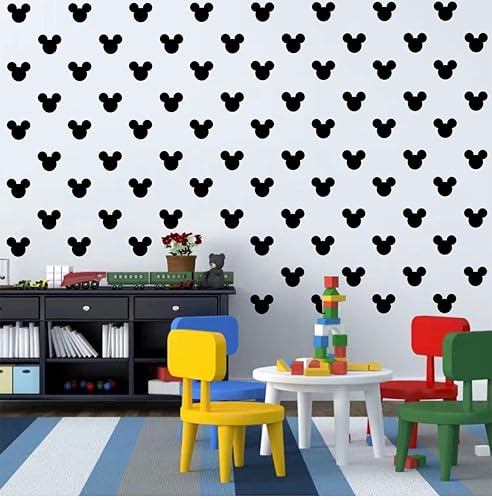 Miniatura 7 de Calcomanías de ratón de PVC de 2.62 x 2.2 pulgadas, paquete de 90 unidades, perfectas para fiestas de cumpleaños temáticas de Mickey