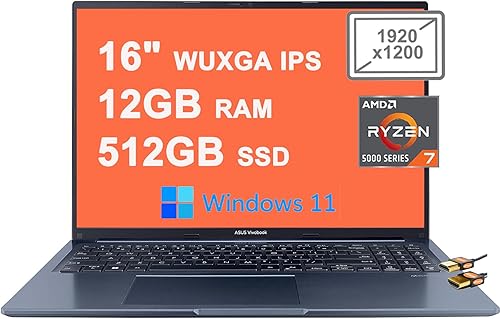 Asus VivoBook 16X Business Laptop de 16 pulgadas WUXGA IPS Pantalla antirreflejo AMD Octa-Core Ryzen 7 5800HS Procesador 12GB RAM 512GB SSD AMD disponible en Yaxa Peru