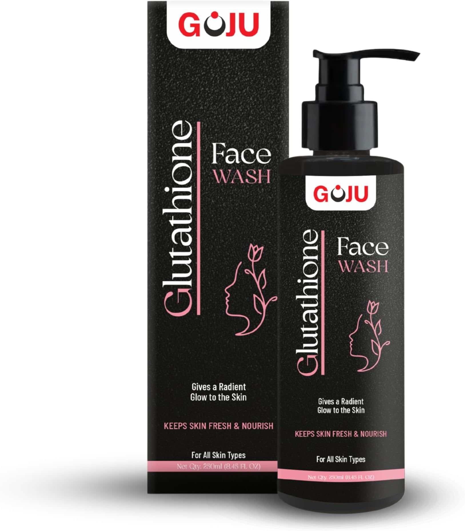 Glutathione Face Wash | Enriched with Vitamin C & E | Moisturizing | Smoothing | Lightweight Texture | Nourishing Formula | Suitable for All Skin Types | For Men & Women - 250ml