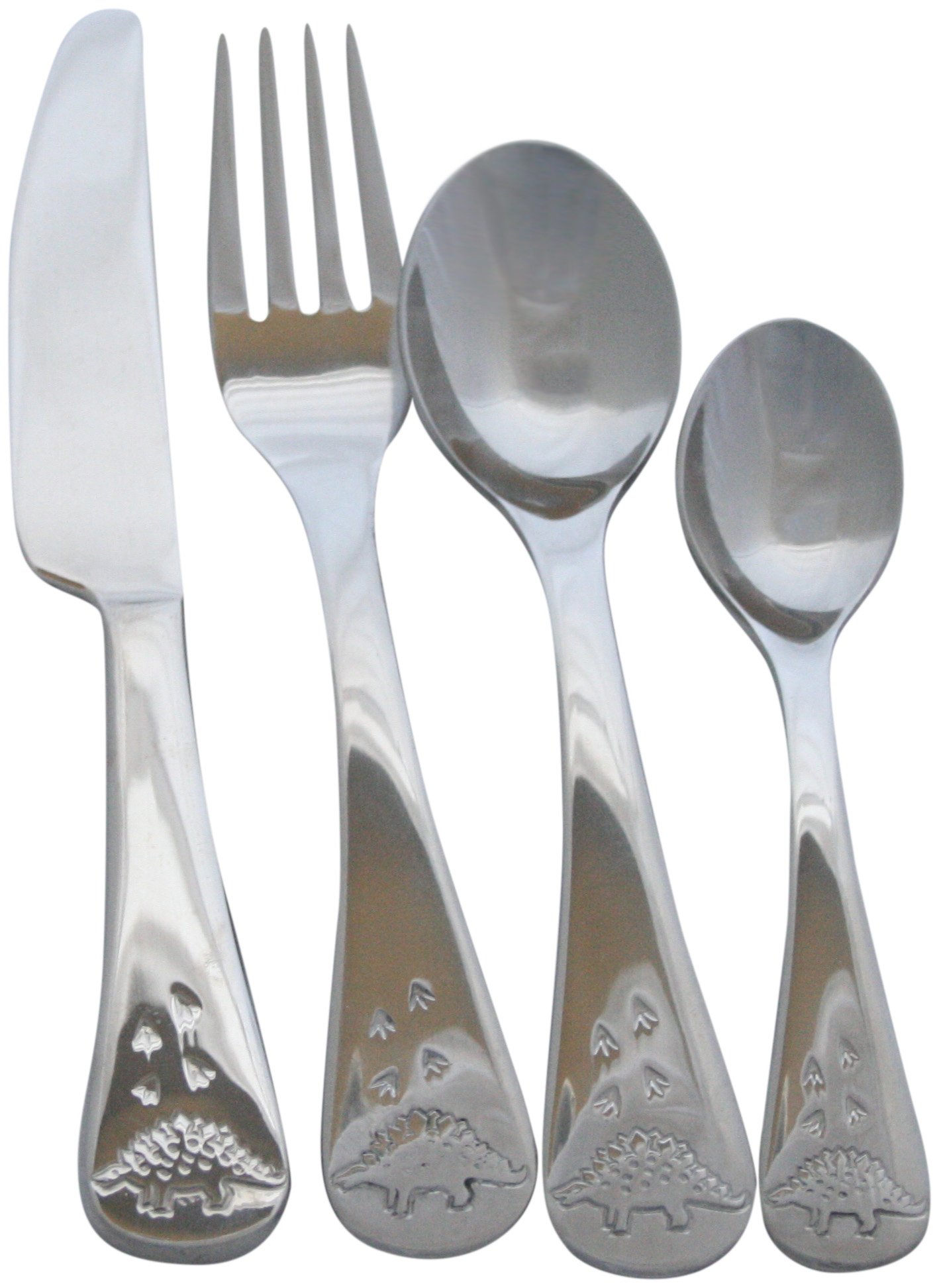 Your Zone Jr. Kids Dinasuar 4-Piece Flatware Set