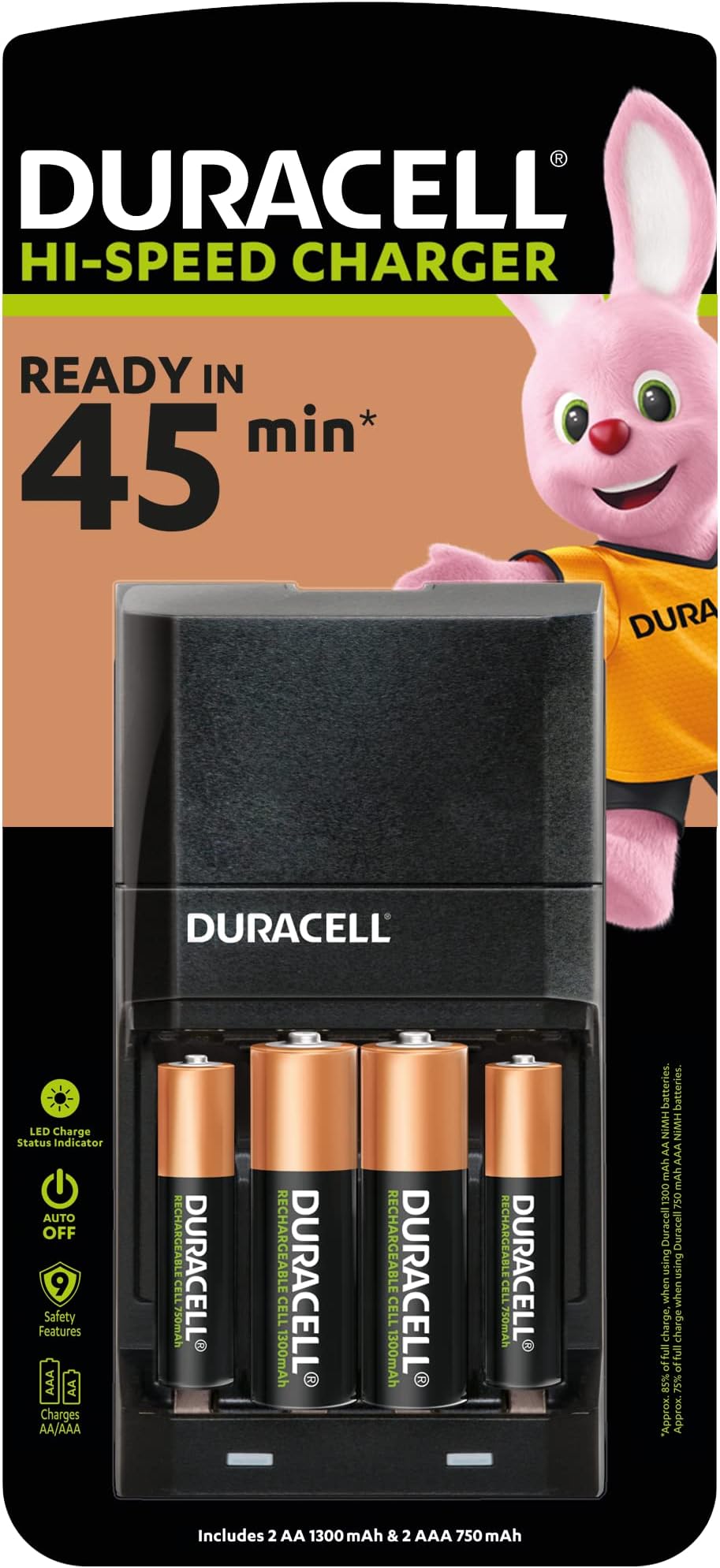 45 minutes Battery Charger, 1 count
