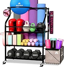 Amonax Gym Dumbbell Rack, Yoga Organizer Kettlebell Dumbbell Rack, Dumbbell Rack Gym Equipment for Barbell, Home Gym Equipment for Women