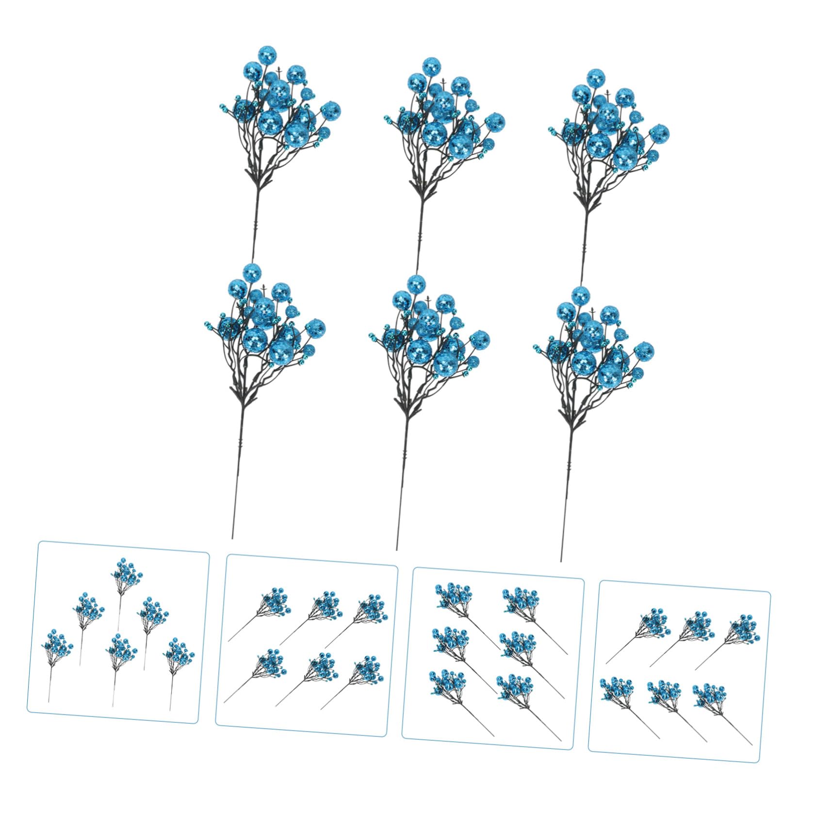Zerodeko 3 Set Realistici Bacche Finte Rami Decorazioni Natalizie Ghirlanda Di Bacche Per Artigianato Natalizio Decorazioni Per La Casa Eleganti Ornamenti Di Bacche 6 Pezzi * 3