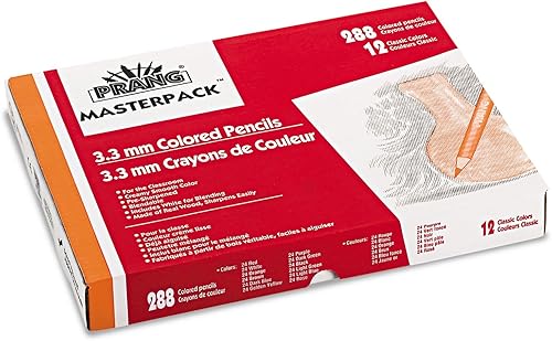 Prang 82408 Prang - Lápices para carpintero (0.118 in, 12 colores, 288 lápices)