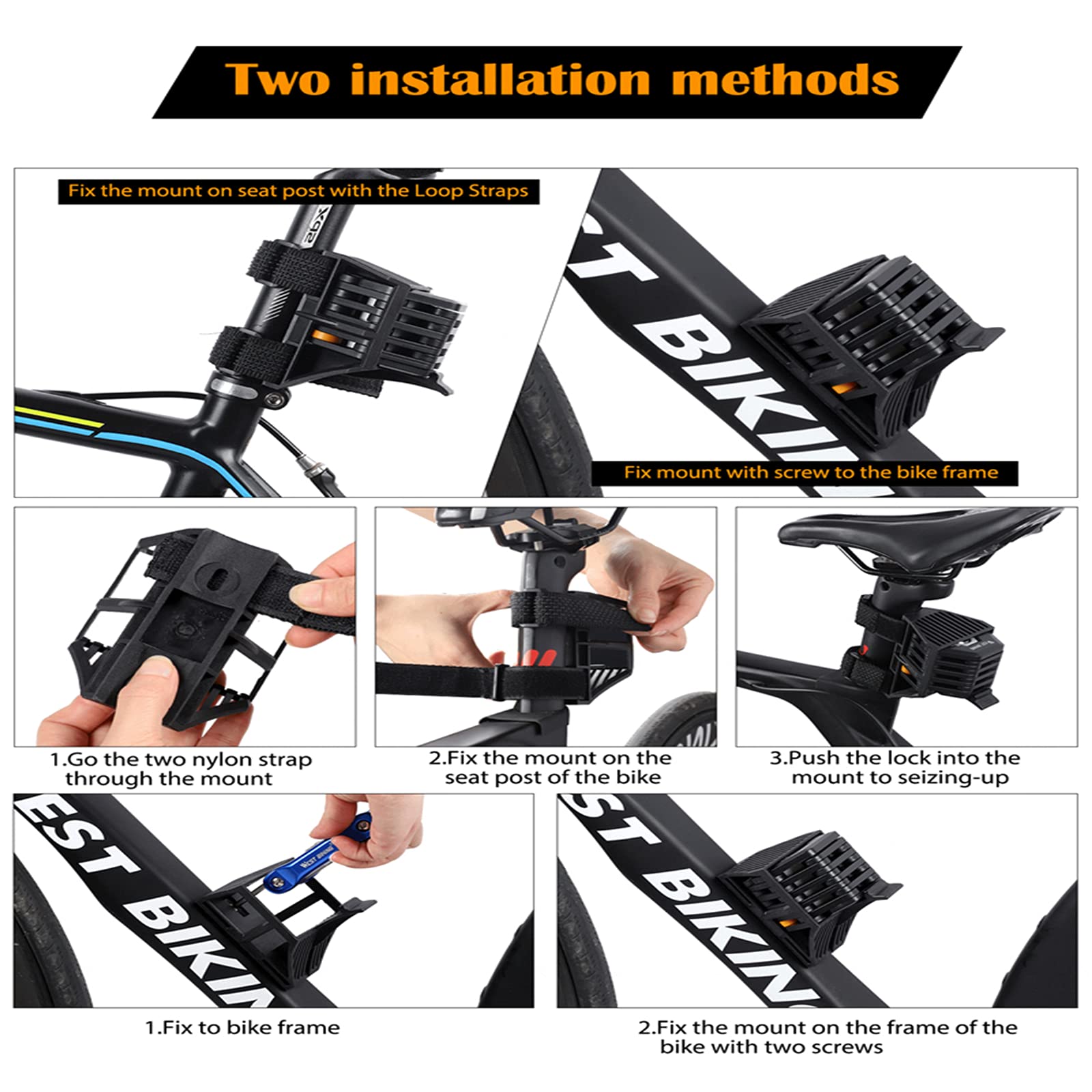Serrure de Vélo Pliante VTT Vélo de Route Alliage d'acier Antivol Pliable Hambourg-Lock Clé Accessoires de Cyclisme Serrures de Sécurité