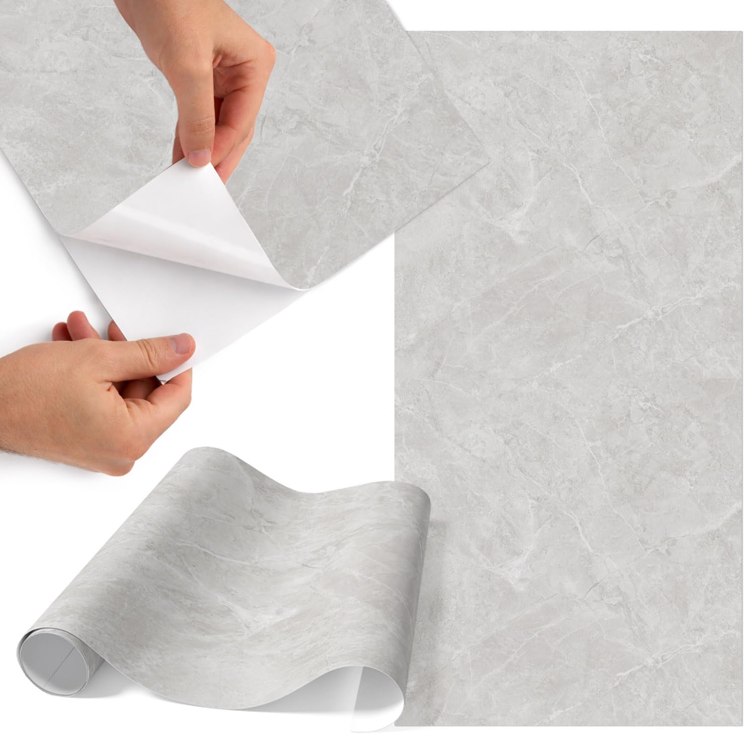 Papel para forrar muebles de mármol gris 75x150cm autoadhesivo mate para puertas y armarios cocina