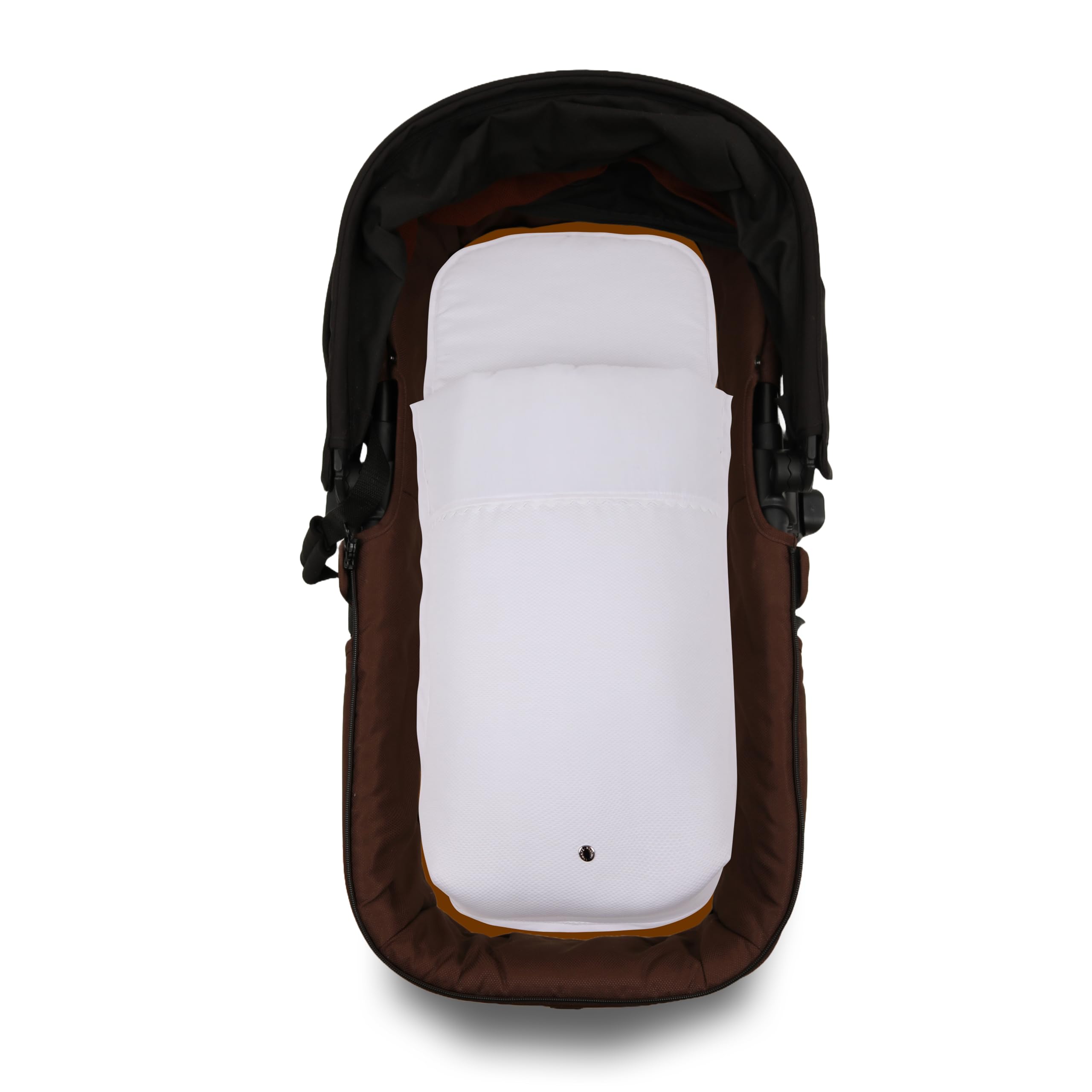Saco Capazo Bebé Verano Entretiempo Universal PIQUÉ Blanco. Piqué Blanco (Algodón 100%) - Relleno extraíble - Medidas 77x34