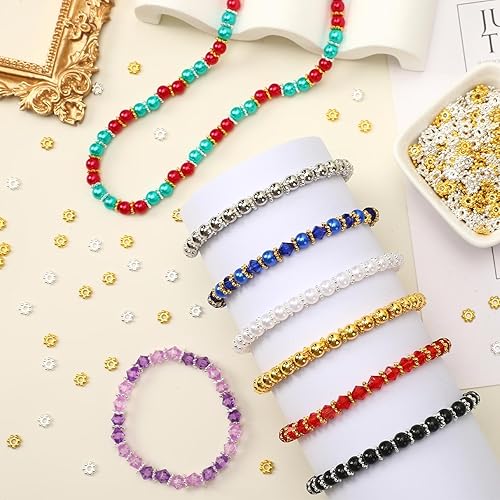 Vista 74 de Augshy 700 cuentas de letras blancas del alfabeto para hacer bricolaje (0.236 pulgadas)