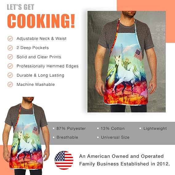 Funny Guy Mugs Adjustable Apron with Pockets