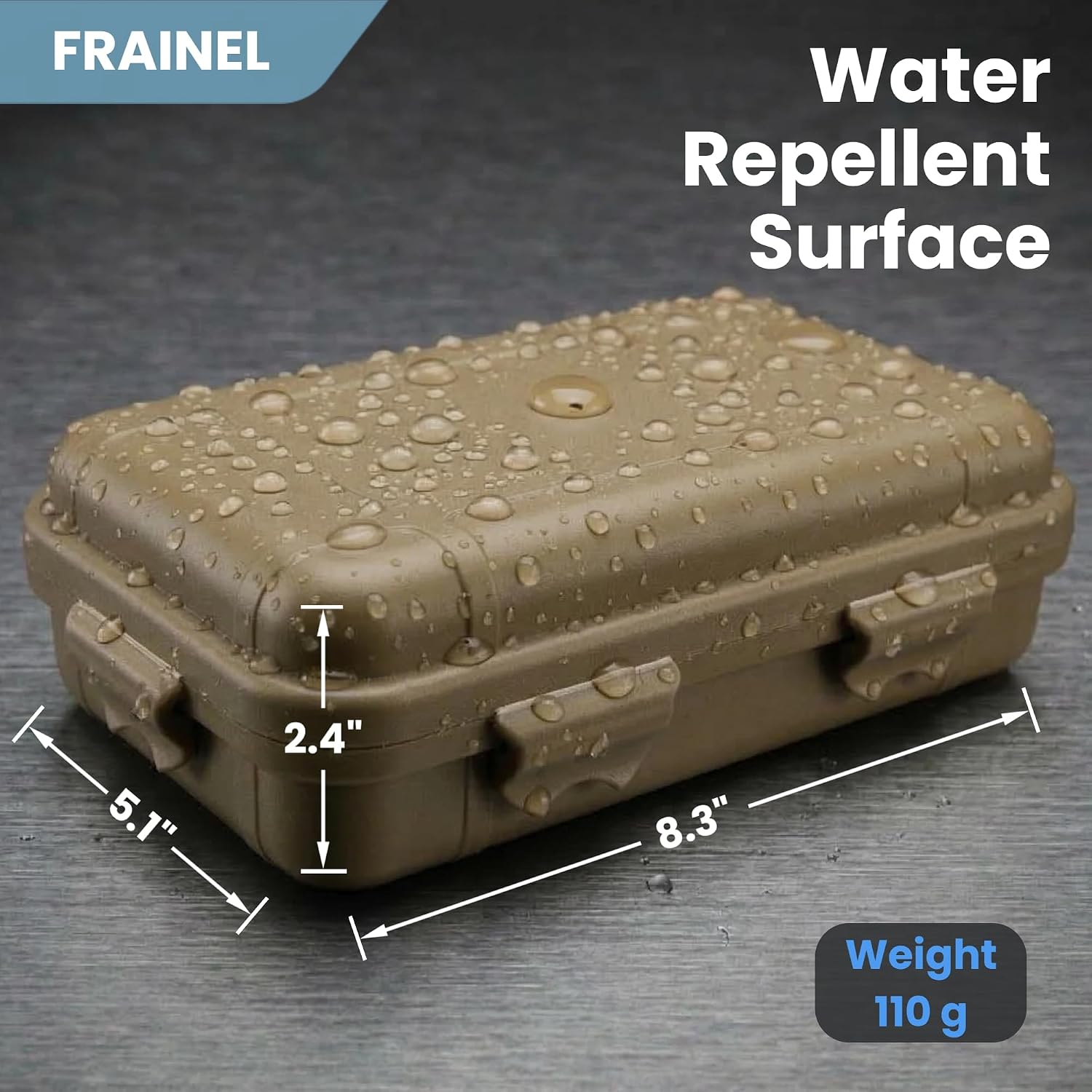 Hard Case 8x5 - Shockproof Foam for Beyblade X Launcher, HardDrive, M.2 NVMe, USB Disk | Office, Lab, Workshop, Travel | Water Repellent EDC Container