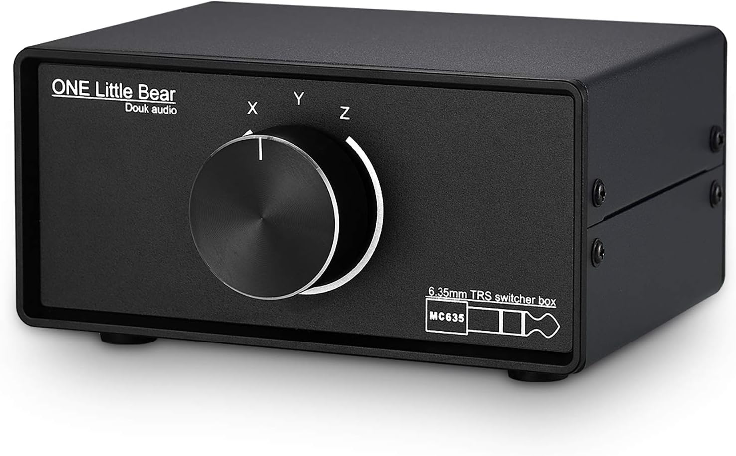 Douk Audio Mini 3-Way Mono Stereo 1/4" 6.35mm TRS Audio Switcher Box Headphone Splitter