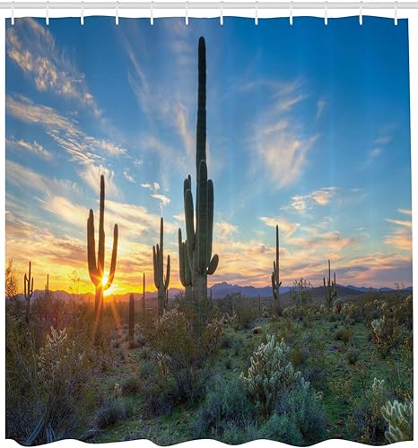 Miniatura 2 de Cortina para ducha de baño de poliéster de la línea Decor Collection de Ambesonne